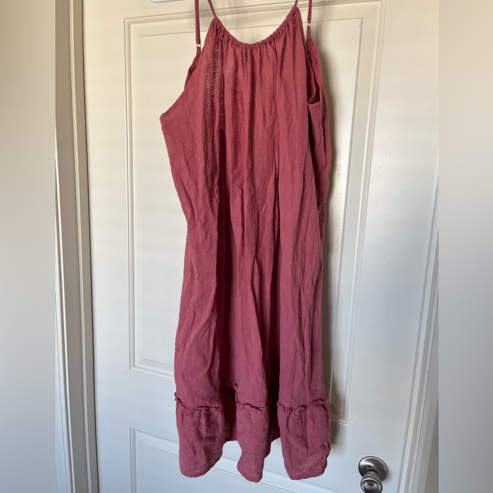 Pink summer midi dress. Size Large. Worn a few times.